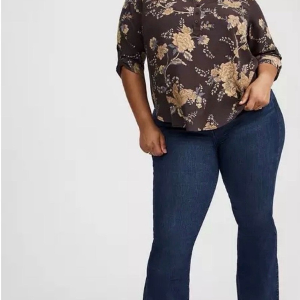 Torrid Brown Floral Women's Top